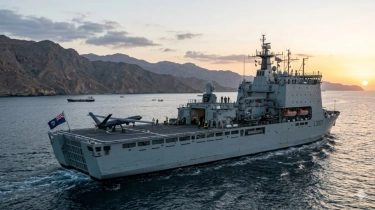 Spesifikasi Kapal RFA Lyme Bay Milik Inggris yang Akan Menjadi Benteng Drone di Selat Hormuz