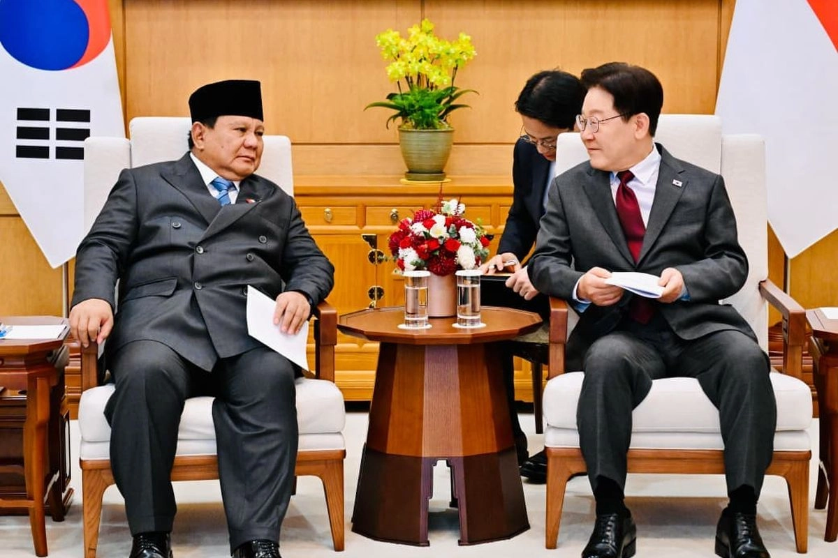 Prabowo Bertemu Presiden Lee, Ingin Tingkatkan Kerja Sama Indonesia-Korsel