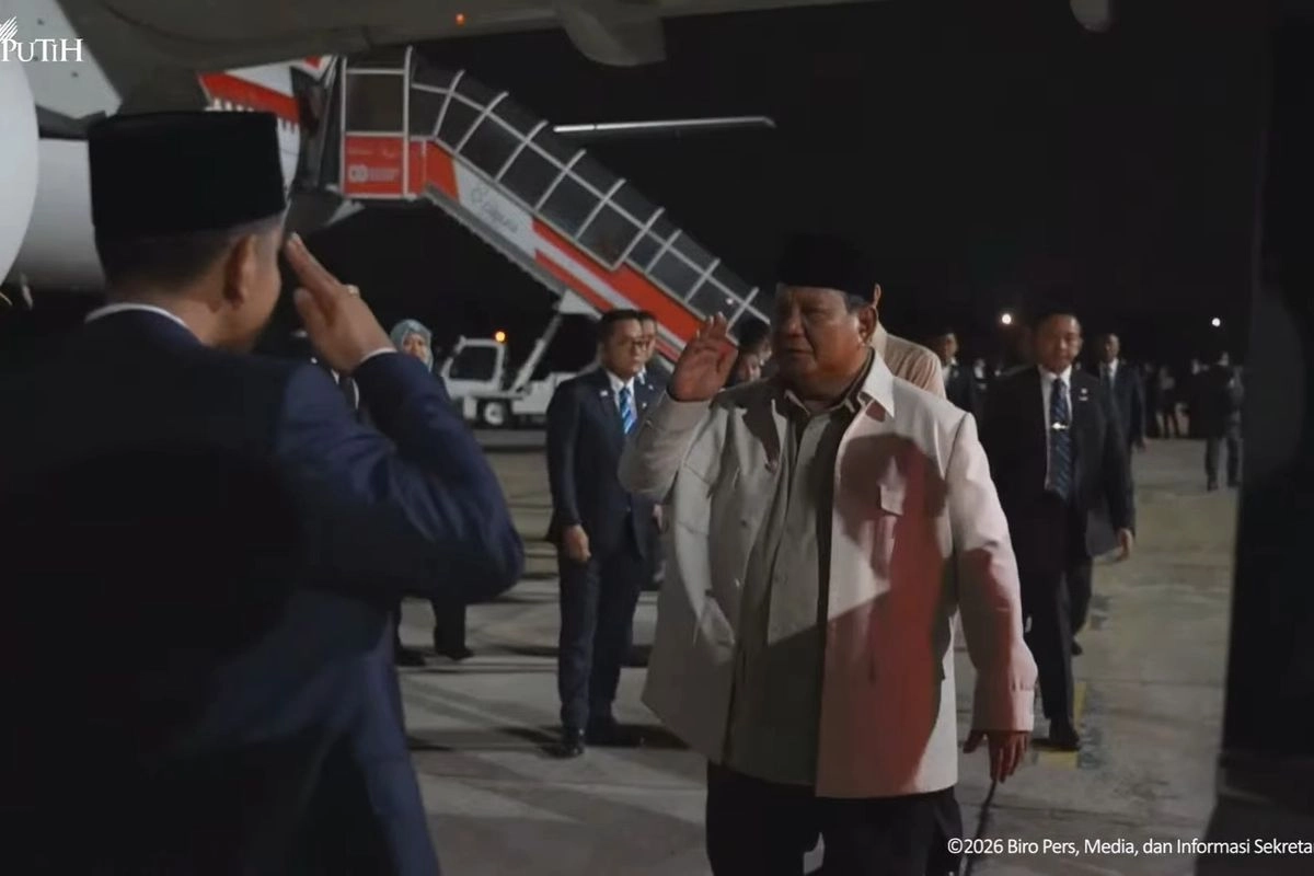 Prabowo Tiba di Jakarta Usai Kunjungan Kerja ke Jepang dan Korea Selatan