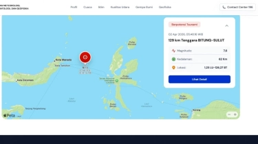Video Detik-detik Tsunami Usai Gempa Sulut M 7.6, Muncul Peringatan di 10 Wilayah
