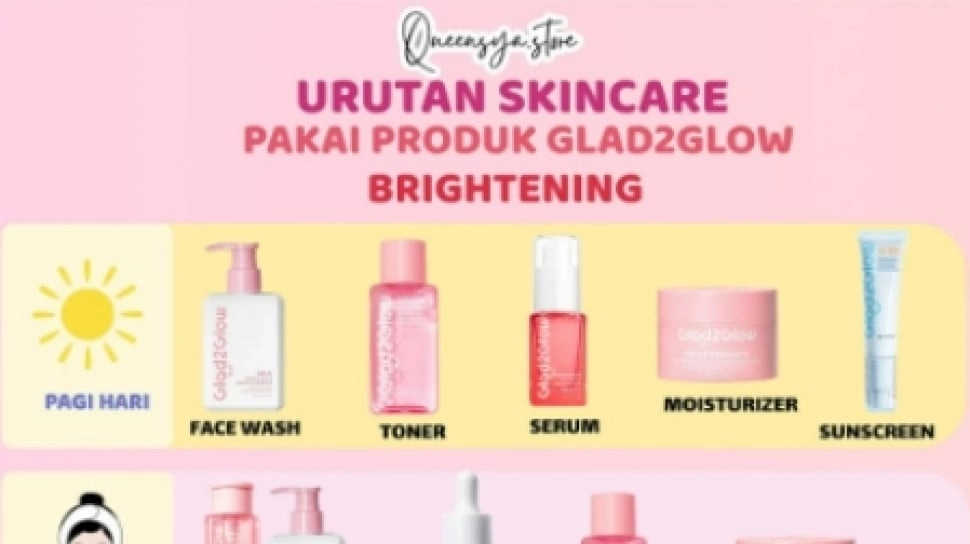 5 Urutan Skincare Glad2Glow Pagi yang Benar agar Kulit Sehat dan Glowing Maksimal
