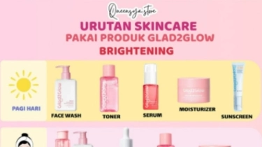 5 Urutan Skincare Glad2Glow Pagi yang Benar agar Kulit Sehat dan Glowing Maksimal