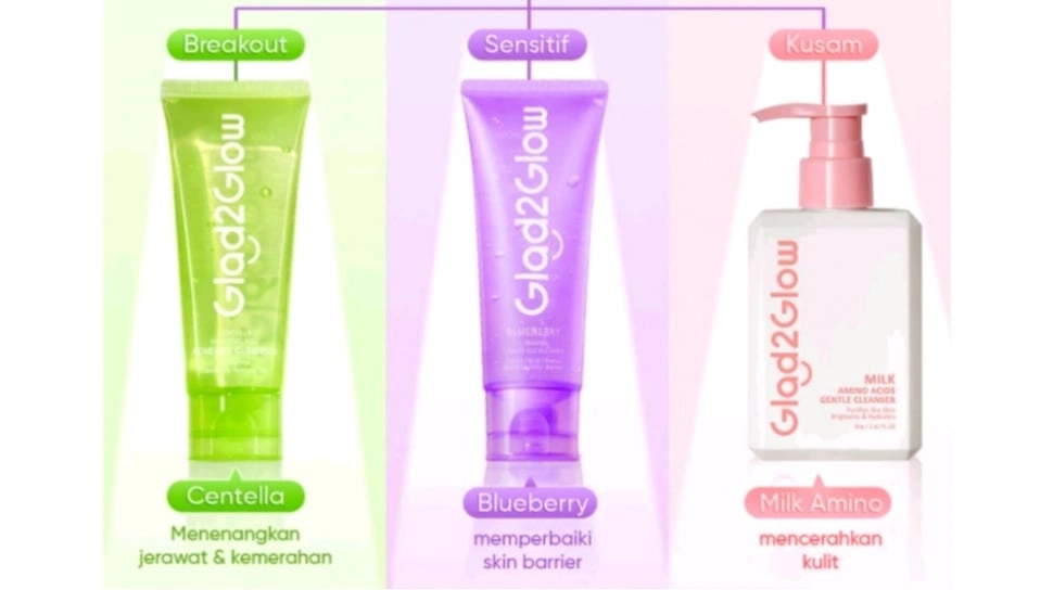 5 Sabun Cuci Muka Glad2Glow untuk Kulit Berminyak dan Berjerawat