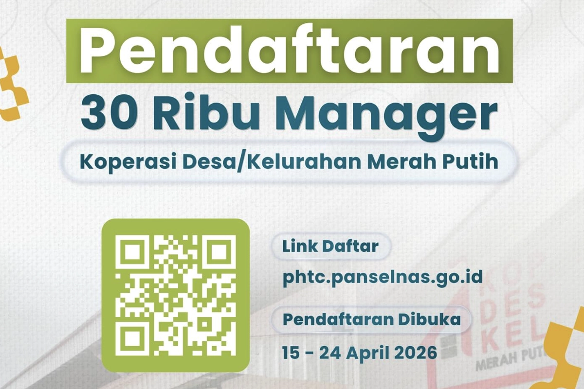 Loker 30.000 Manajer Kopdes Merah Putih, Cek Tanggal Pendaftaran dan Caranya