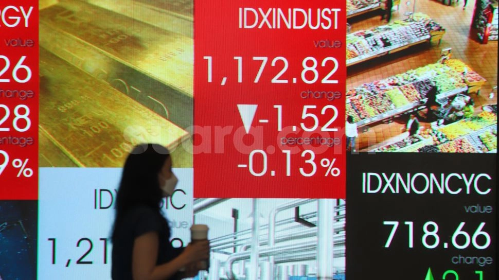 IHSG Mulai Terkoreksi di Sesi I, 387 Saham Merah