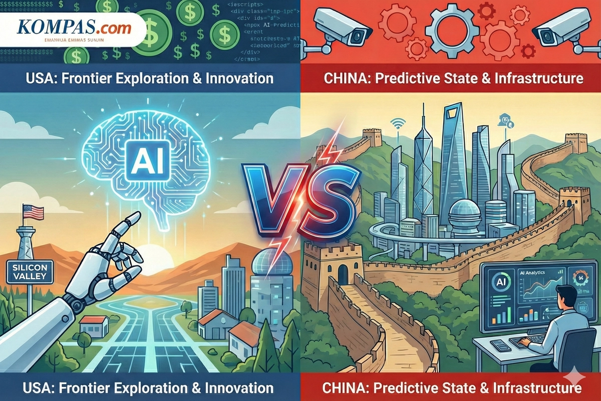 Persaingan AI Memanas, China Kini Hampir Salip Amerika