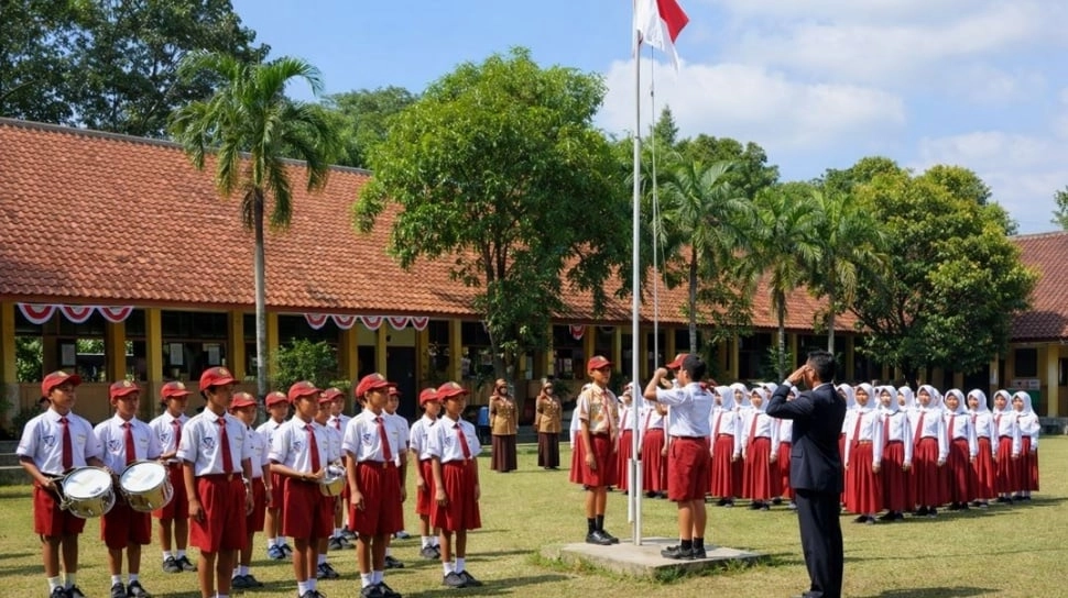 Susunan Upacara Bendera Hardiknas 2026 Sesuai Pedoman Kemendikdasmen Lengkap