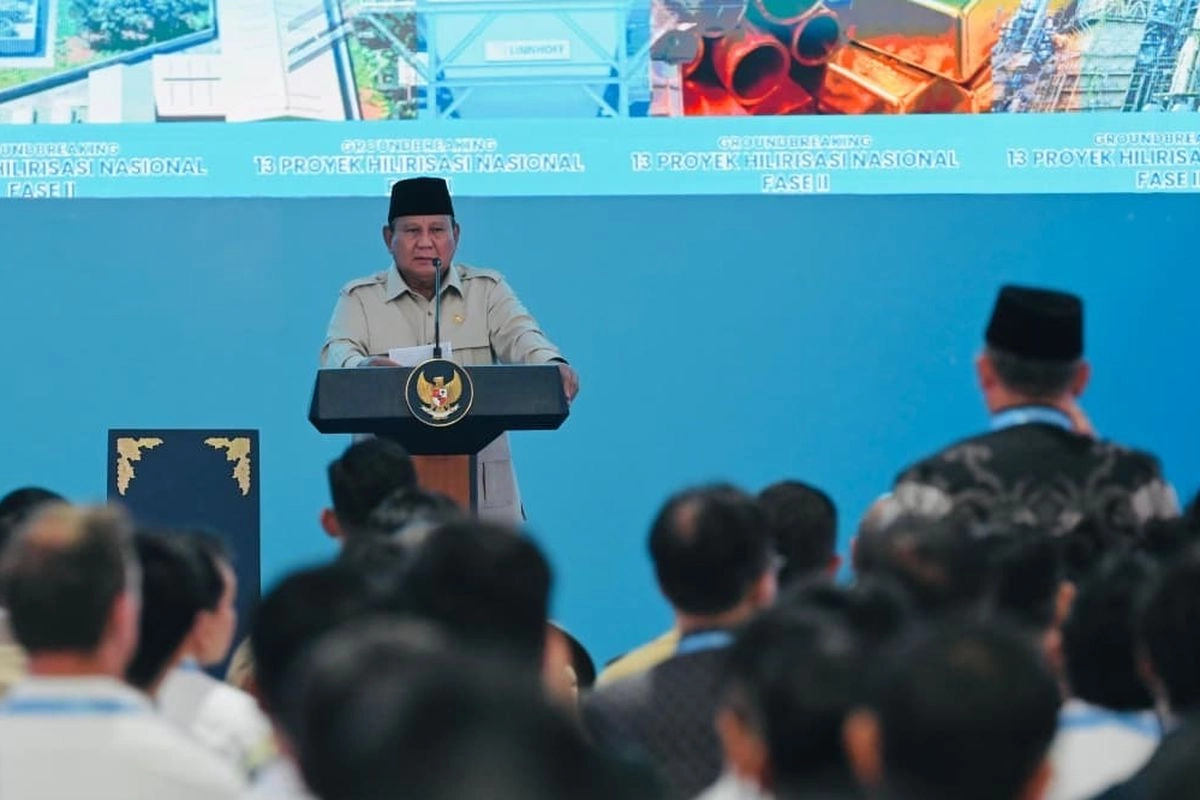 Prabowo Lakukan Groundbreaking 13 Proyek Hilirisasi Nasional Tahap II Senilai Rp 116 Triliun