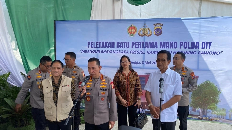 Groundbreaking Mapolda DIY, Kapolri Dorong Pelayanan Polisi Berbasis AI dan Data