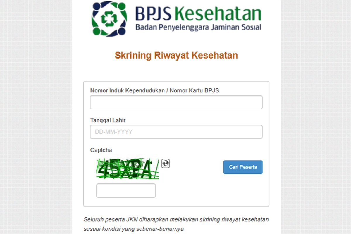 Cara Skrining BPJS Kesehatan 2026 Secara Online lewat HP, Bisa Tanpa ke Puskesmas