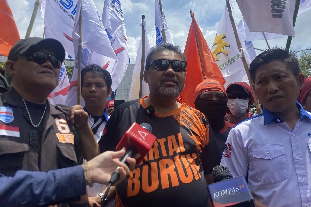 KSPI Geruduk Kantor Kemenaker, Tuntut Larangan Outsourcing