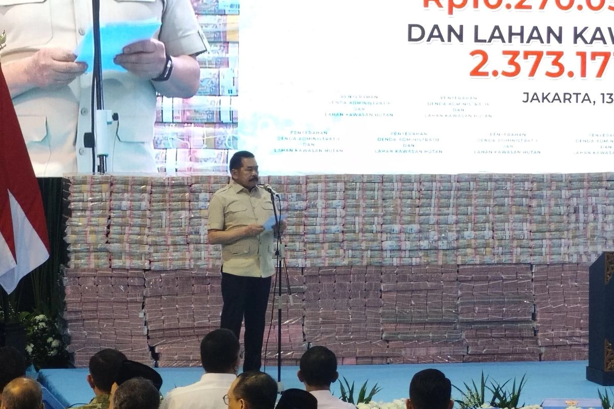 Jaksa Agung soal Gunungan Uang Rp 10 Triliun: Bukan Hanya Seremonial Tapi Bukti