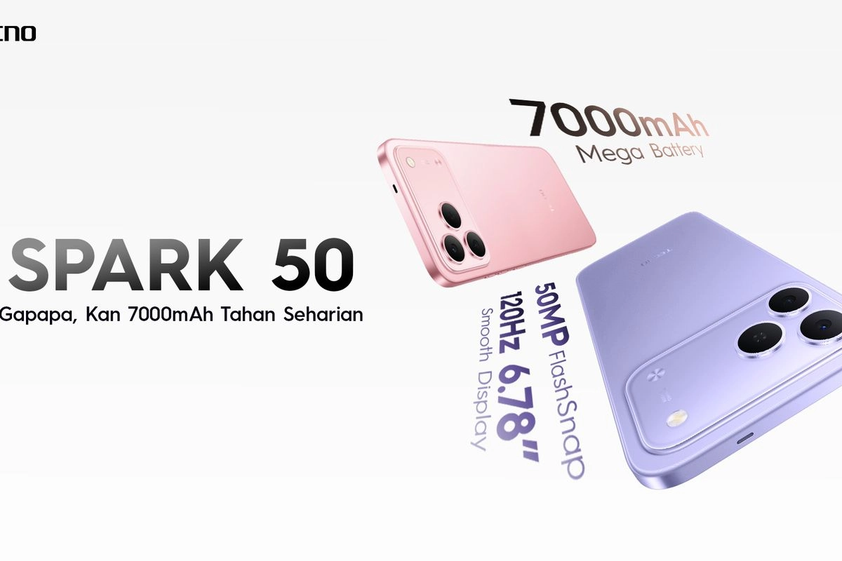 Tabel Spesifikasi Tecno Spark 50 di Indonesia, Harga Mulai Rp 1,9 Jutaan