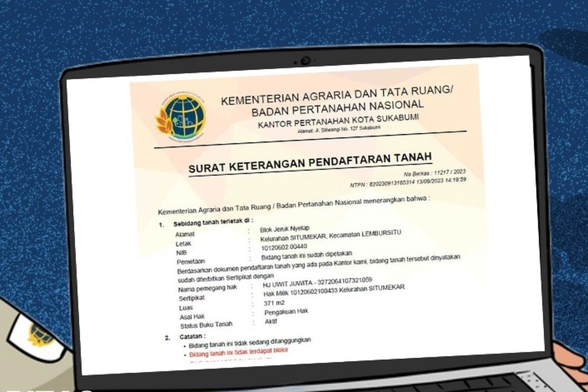 Ganti Sertifikat Tanah Hilang, Anda Perlu Urus SKPT