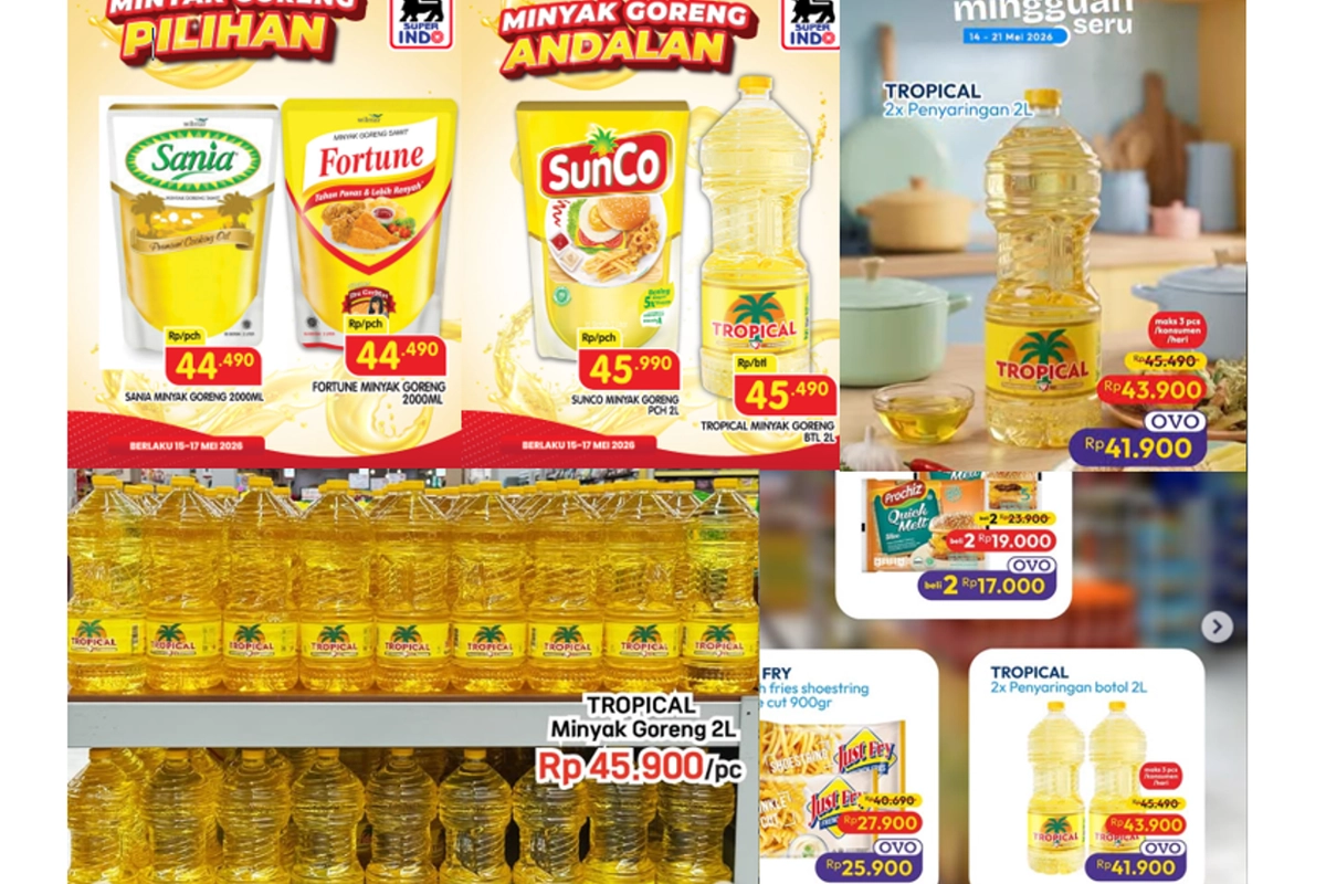 Promo Minyak Goreng di Superindo, Lotte Mart, dan Hypermart Mei 2026