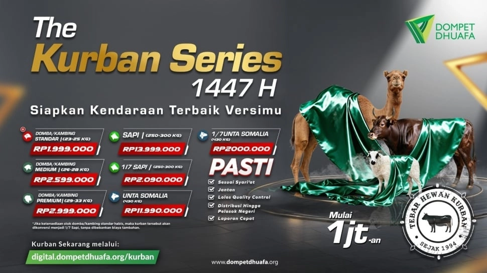 Pertama Kali, Dompet Dhuafa Hadirkan Program Kurban Unta pada THK 1447 H