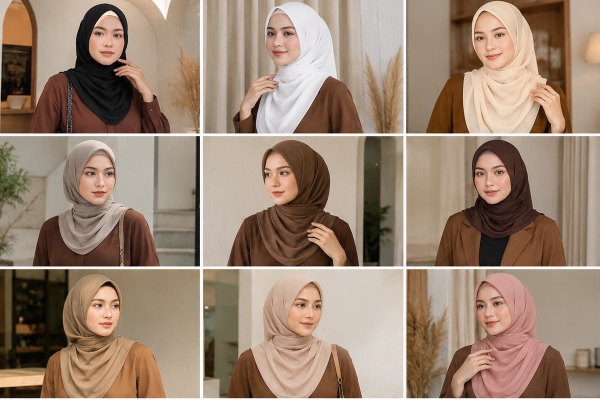 Baju Coklat Cocok dengan Jilbab Warna Apa? Ini 15 Inspirasinya