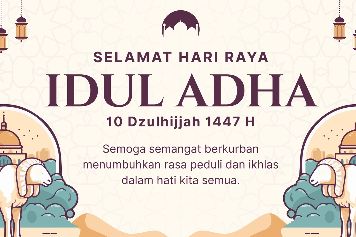 100 Ucapan Selamat Idul Adha 2026 Penuh Makna buat Dibagikan ke Medsos