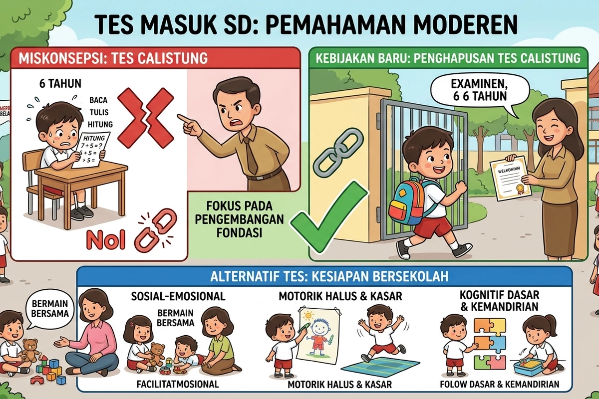 Kemendikdasmen Tegaskan Tidak Boleh Beri Tes Calistung untuk SPMB SD