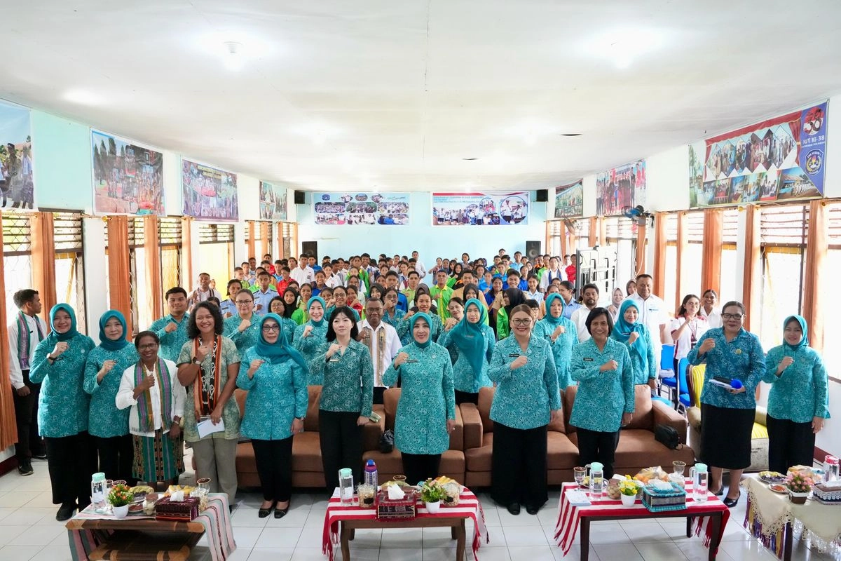 Ketum TP PKK Ajak Pelajar Alor Tingkatkan Kesadaran Pelindungan Perempuan dan Anak