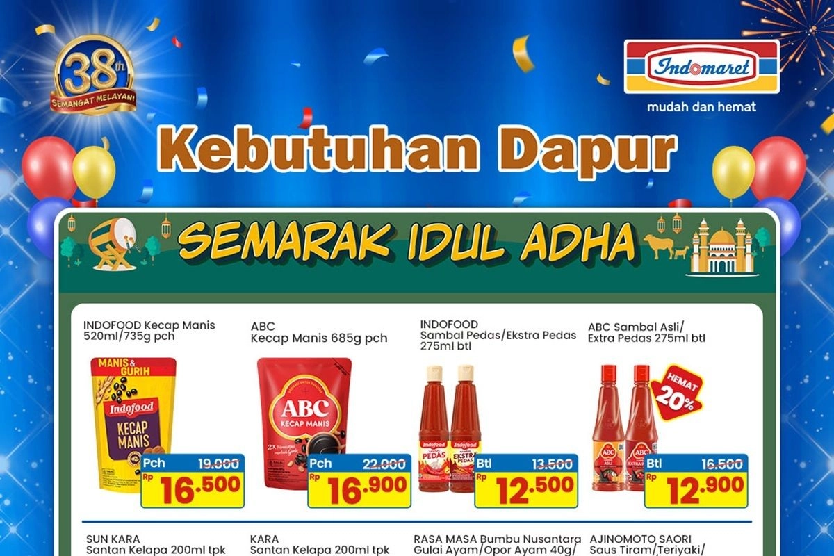 Promo Indomaret Semarak Idul Adha 14-27 Mei 2026, Kecap ABC dan Saori Turun Harga
