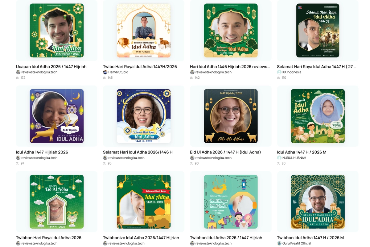 100 Link Twibbon Idul Adha 1447 H Keren, Bisa Langsung Dipasang di Foto Profil