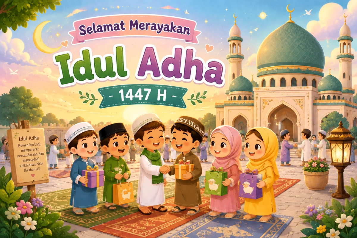 20 Prompt AI Poster Selamat Idul Adha 2026 Menarik, Bisa buat Anak-anak