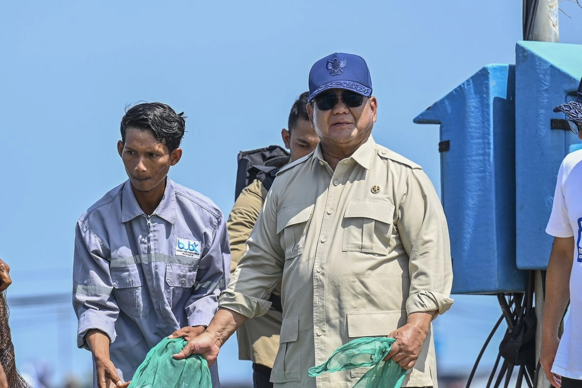 Panen Udang di Kebumen, Prabowo: Harganya Sangat Bagus