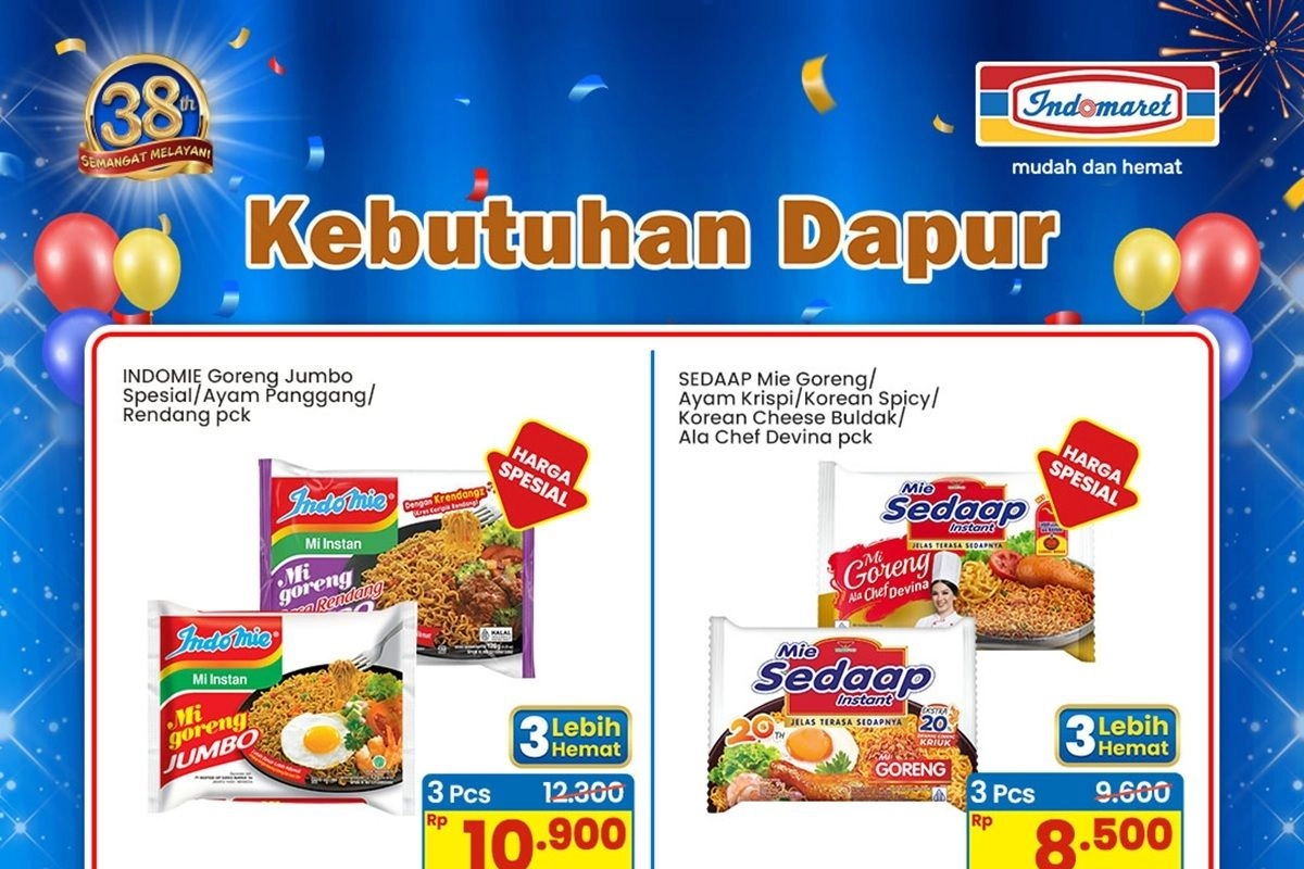 Promo Indomaret 14-27 Mei 2026, Diskon Berbagai Macam Kebutuhan Dapur