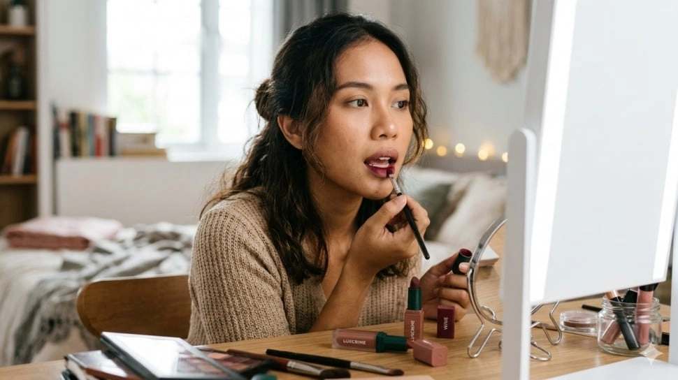 5 Rekomendasi Lipstik Anti Luntur Saat Dipakai Makan Gorengan