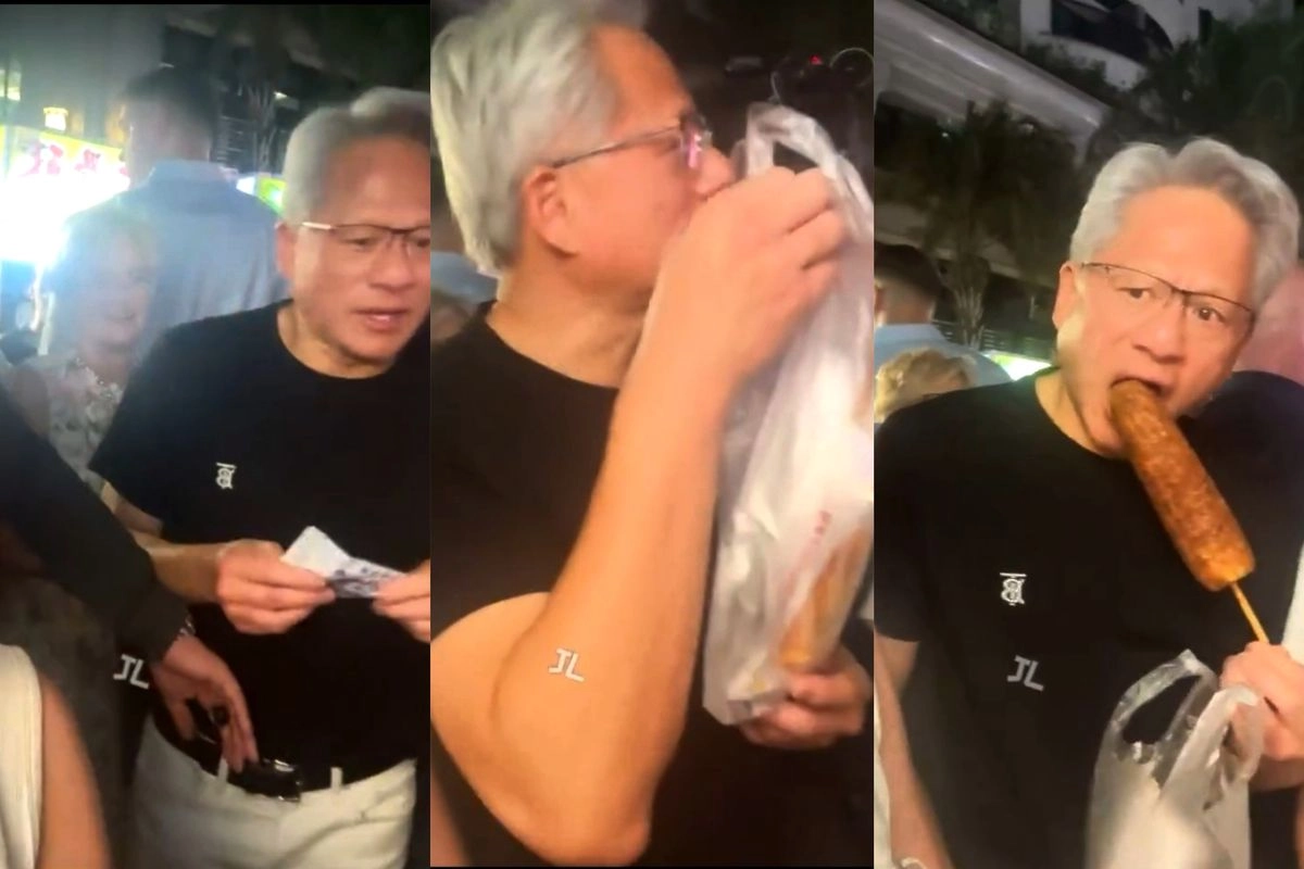 Viral Video Bos Nvidia Ingin ''Potong'' Antrean Beli Jagung Bakar dengan Cara Tak Biasa