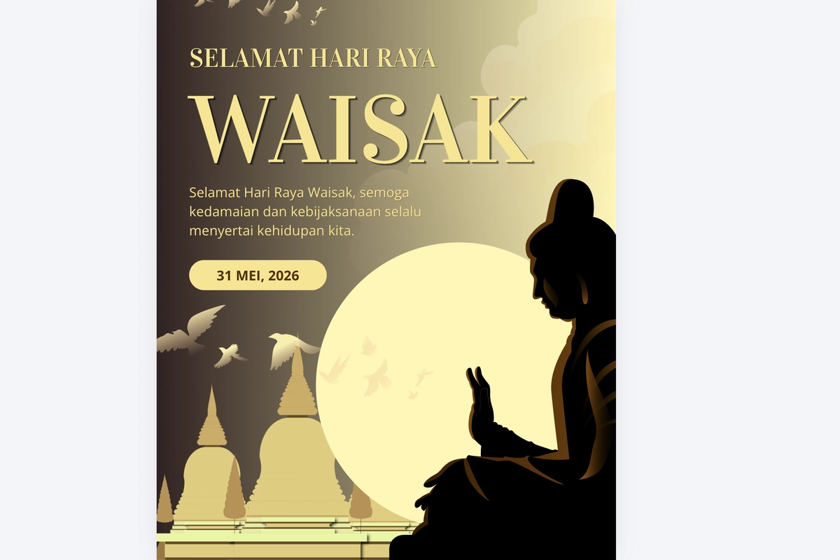 50 Link Poster Hari Waisak 2026 Penuh Makna dan Siap Pakai 