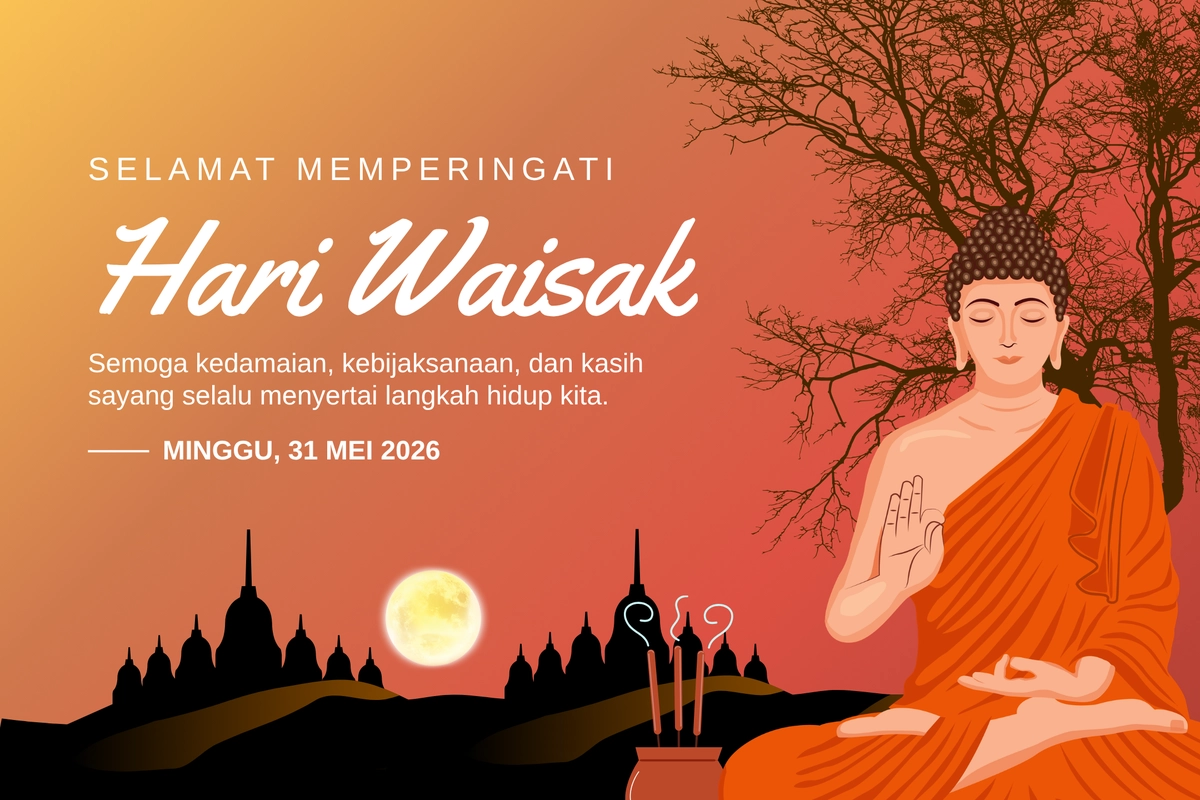100 Ucapan Hari Raya Waisak 2026 Penuh Makna, Cocok untuk Status WA dan Caption IG