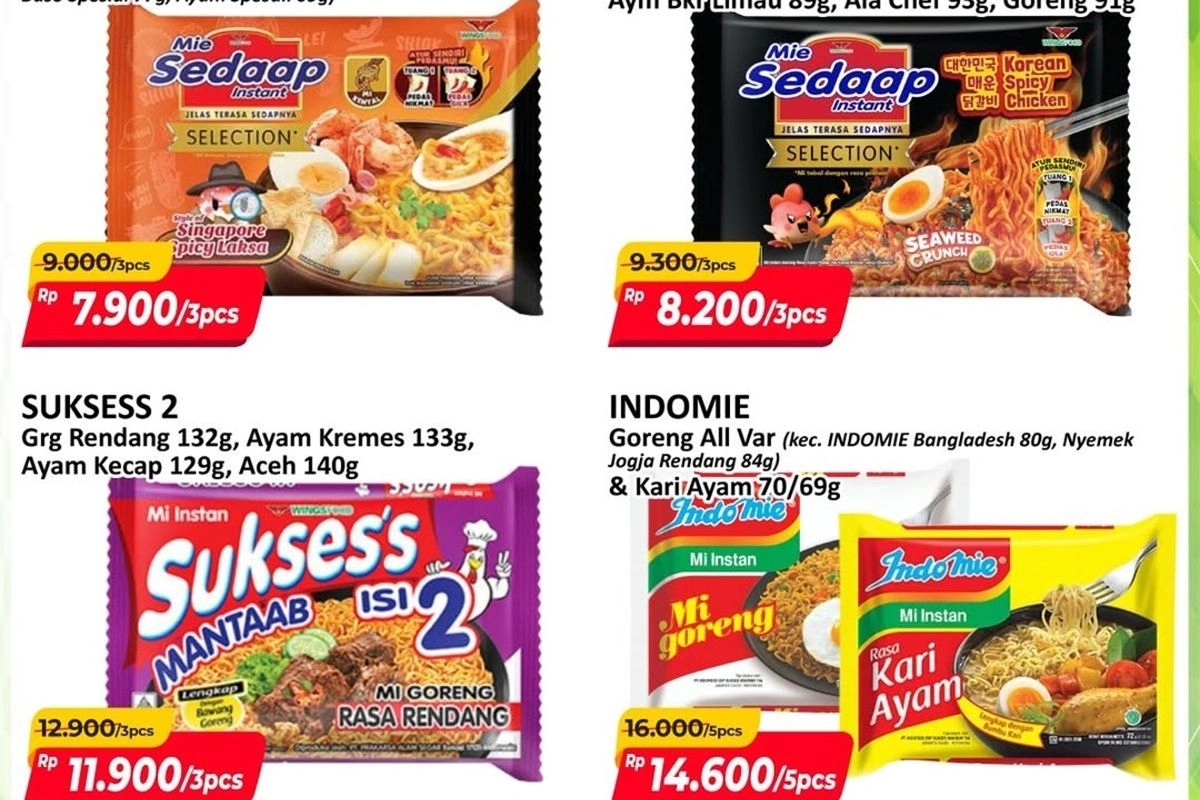 Promo Alfamart 26 Mei-2 Juni 2026, Indomie 5 Bungkus Rp 14.600