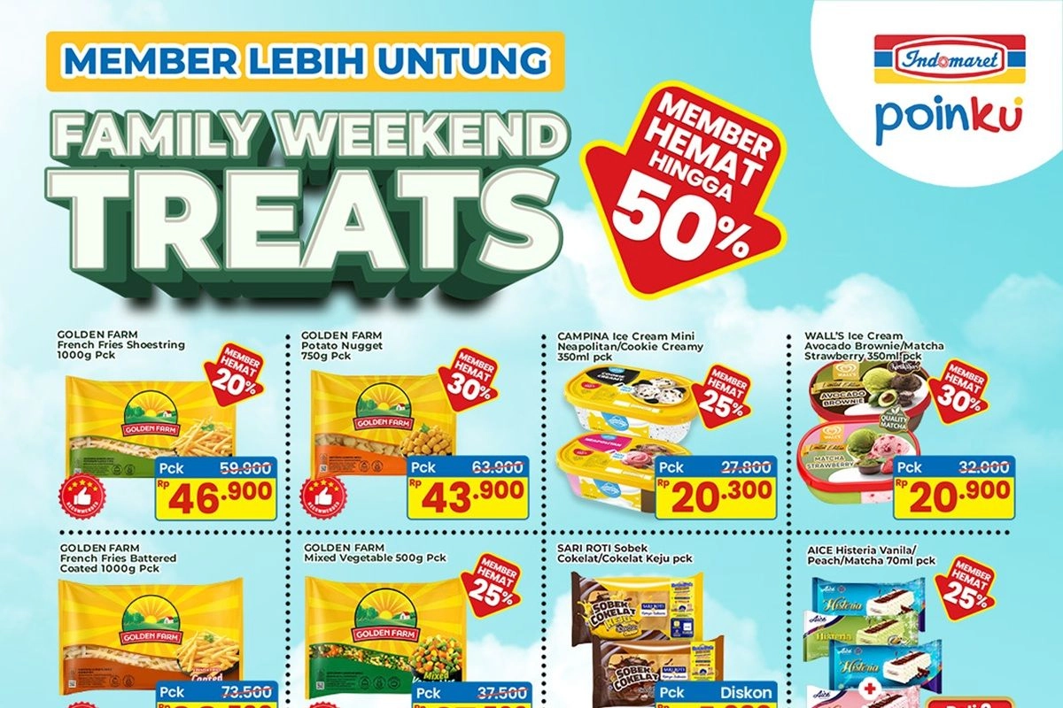 Promo Indomaret Family Weekend 29-31 Mei 2026, Susu Greenfields Beli 1 Gratis 1