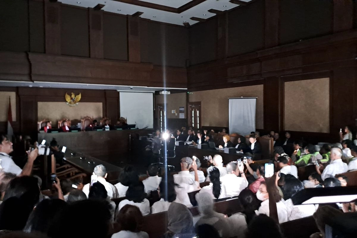 Sidang Pleidoi Nadiem Makarim Sempat Gelap Gulita karena Mati Lampu