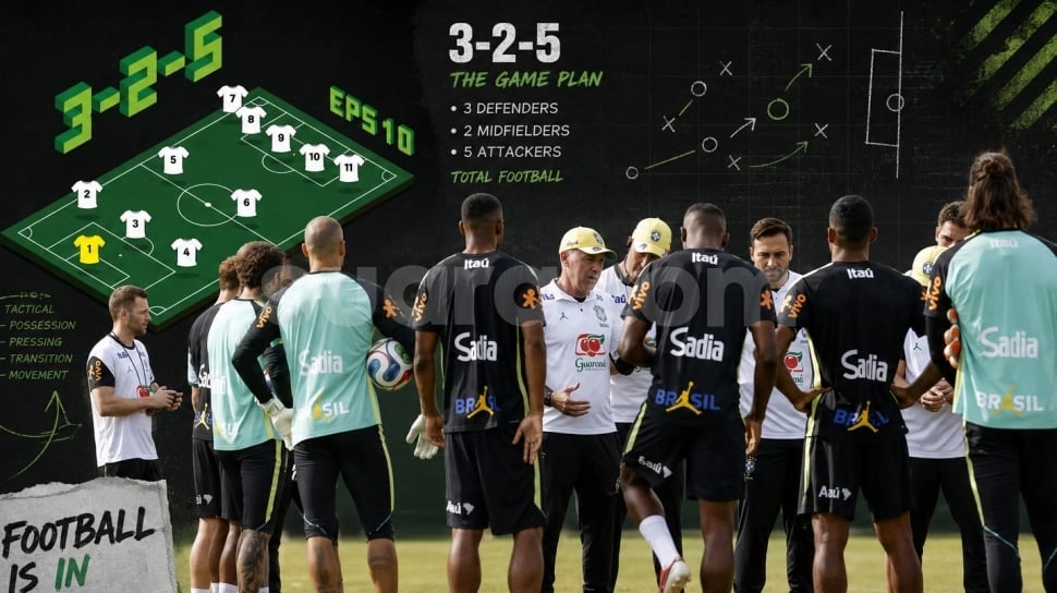 Ancelotti Uji Formasi Baru Brasil! Selecao Bakal Pakai 3-2-5 di Piala Dunia 2026