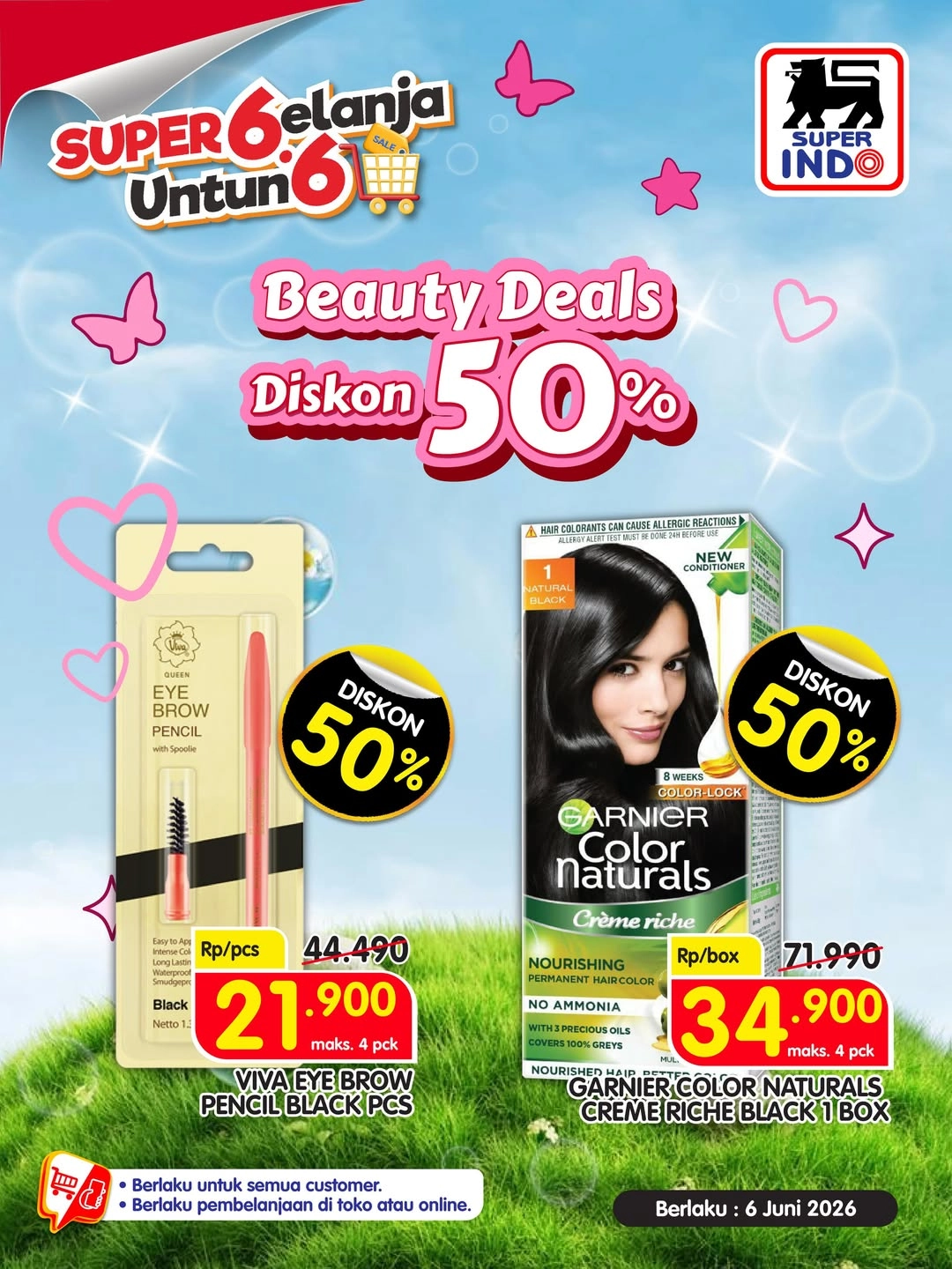 Promo Super Indo Hari Ini 6 Juni 2026, Diskon hingga 50 Persen Produk Kecantikan