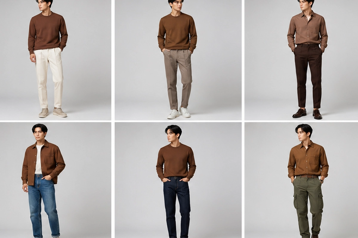 Baju Coklat Cocok dengan Celana Warna Apa? Ini 15 Inspirasinya
